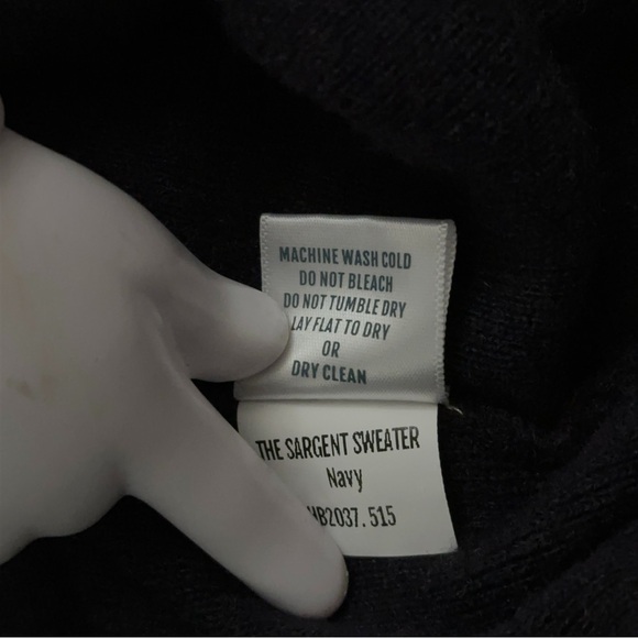 Holderness & Bourne Sweater Mens 2XL The Sargent Crewneck Cashmere Wool Blue - Picture 6 of 6